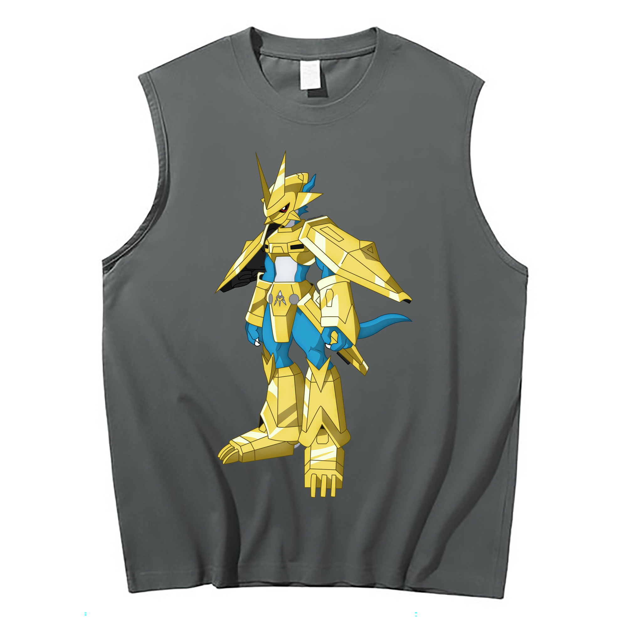 （画像用） Digimon デジタルモンスター/デジモン コットン100％タンクトップ（フロントプリント）